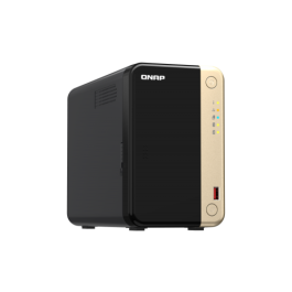 QNAP TS-264 NAS Torre Ethernet Negro, Oro N5095