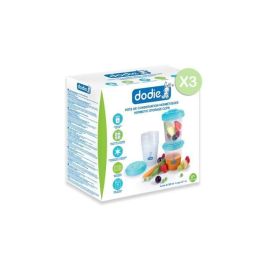 Dodie Juego de 18 Tarros Conservadores Comida Bebé, Herméticos, Apilables, Aptos Congelador, Microondas, Lavavajillas, Esterilizables.