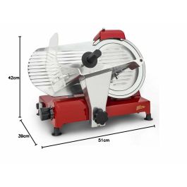 H.KoeNIG MSX254 HKO3760124955354 - Cortadora de fiambres con cuchilla de 25 cm
