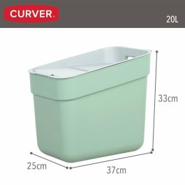 Cubo de basura Curver Verde Plástico 20 L (6 Unidades) Cubo de basura Curver Verde Plástico 20 L (6 Unidades)