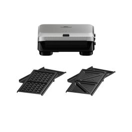Braun SM5005 Sandwichera Eléctrica y Parrilla de Contacto Serie 5, 800W de Potencia, Diseño en Acero Inoxidable y Negro.