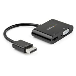Adaptador Display Port a HDMI/VGA Startech DP2VGAHD20 4K Ultra HD Negro Precio: 36.49999969. SKU: S55058878