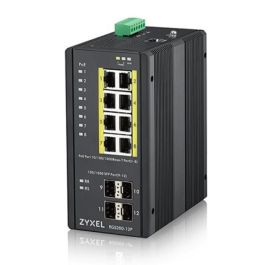 Zyxel Switch Industrial Gestionado RGS200-12P - 12 Puertos PoE, 8 LAN + 4 SFP, 240W, Montaje DIN Rail, VLAN, QoS Precio: 1047.88999953. SKU: B1GMP6WCGN