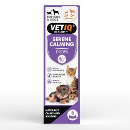 Vetiq Serene-UM Gotas 100 ml - Suplemento Natural Calmante para Estrés y Ansiedad en Perros y Gatos Recomendado por Veterinarios