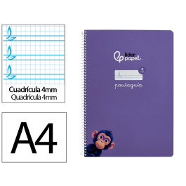 Liderpapel Cuaderno Espiral A4 Tapa Dura 80 Hojas 90gr Cuadro Pautado 4mm Color Lila Precio: 17.78999959. SKU: B1G6AM7JKR