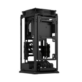 Fractal Design FRA7340172703938 - Caja PC Compacta Mood Black m-ITX con ventilador de 180mm y puerto USB 3.1 Tipo C