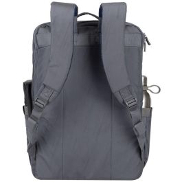 Rivacase Alpendorf 7569 Mochila urbana para portátil 17.3" gris de poliéster reciclado, resistente al agua