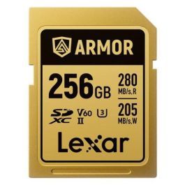 Lexar LSDAMGL256G-RNNNG Tarjeta SDXC Profesional Armor Gold de 256GB UHS-II Clase 10 V60 U3, Velocidad Lectura 280MB/s, Escritura 210MB/s, Carcasa Acero Inoxidable, IP68 Precio: 151.8999999. SKU: B12LAYVXAH