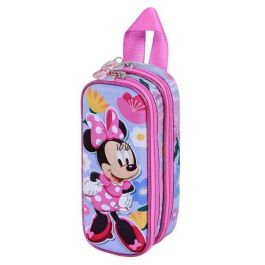 Karactermania Estuche Doble 3D Minnie Mouse Spring Lila 22x8x10 cm Poliéster y EVA