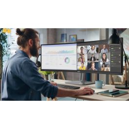 Philips 49B2U6900CH Monitor Curvo Profesional 48.8" Dual QHD (5120x1440) SuperWide con Webcam IA y USB-C Docking