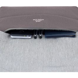 Rivacase 7562 Mochila Prater para Portátil 15.6" Gris/Moca con Puerto USB y Resistente al Agua