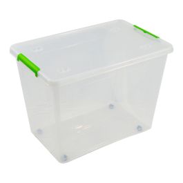 Art Plast Caja Transparente con Ruedas 60 l – Caja de Almacenamiento con Tapa, Cierre, 58,5 x 39 x 42 cm Precio: 15.49999957. SKU: B1978R3W2M