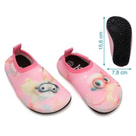 KioKids Escarpines de Bebé Antideslizantes Acuáticos Rosa, Colección Ocean Dreams - Talla Eur 25 para Playa y Piscina, Plantilla Extraíble