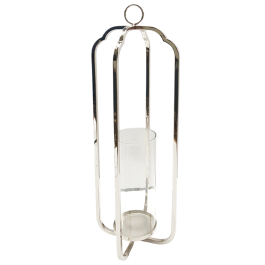 Portavela Moderno DKD Home Decor Plateado 21 x 49 x 21 cm