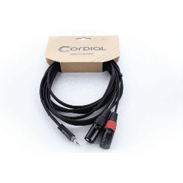 Cable Y Mini-Jack Estéreo / 2 Xlr Macho De 1,5 M Cable Y Mini-Jack Estéreo / 2 Xlr Macho De 1,5 M