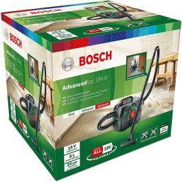Bosch AdvancedVac 18V-8 - Aspirador 3 en 1 seco y húmedo, portátil para limpieza interior y exterior, hogar, jardín, coche.