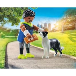 Playmobil Figura Corredor con Border Collie - Colección My Life | Juguete Infantil para Niños +4 Años Playmobil Figura Corredor con Border Collie - Colección My Life | Juguete Infantil para Niños +4 Años