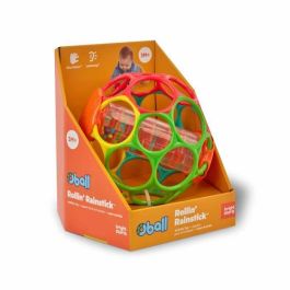 Juguete infantil BRIGHT STARS Oball con palo de lluvia de fácil agarre, sin BPA, rojo, amarillo, verde y azul, para recién nacidos Juguete infantil BRIGHT STARS Oball con palo de lluvia de fácil agarre, sin BPA, rojo, amarillo, verde y azul, para recién nacidos