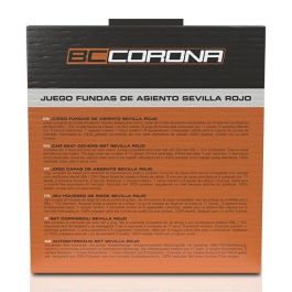Sevilla Juego Fundas Sevilla Rojo Cs12 FUK10411 para Asientos de Coche Universales