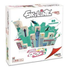 Cayro Juego de Construcción Sky Line: Construye la Ciudad con Retos, de Madera, 1 Jugador, Edad 5+ años, 24x24x5 cm