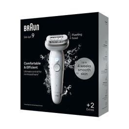 Braun Silk Epil 9-011 Depiladora con Cabezal Flexible y Tecnología Wet & Dry, 40 Pinzas MicroGrip
