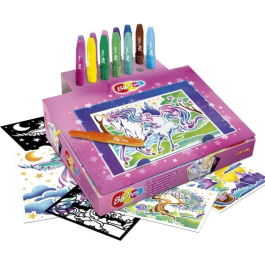 Lansay Centro de Actividades Blopens Super Fairy con Efecto Aerógrafo y Plantillas Reutilizables