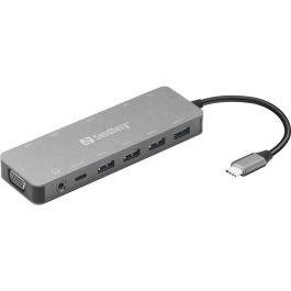 Sandberg USB-C 13-in-1 Travel Dock Estación de Conexión para Portátil con 4 Puertos USB, 3 Monitores (2xHDMI, 1xVGA), Ethernet, Audio y Lector de Tarjetas Precio: 66.50000038. SKU: B19CYV5R5C
