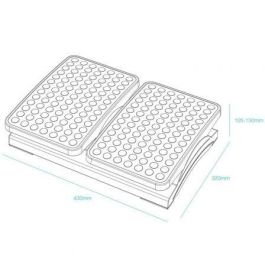 TooQ TQFR0604-B Reposapiés Ajustable e Inclinable Negro 430 x 320 x 105-130 mm