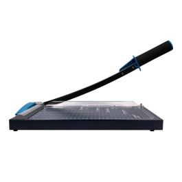 Q-connect Cizalla Metálica de Palanca para Papel DIN A4, Capacidad de Corte 10 Hojas