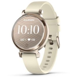 Garmin GAR0753759324711 Reloj Conectado Lily 2 - Caja Oro Crema, Correa Blanco Coco, 25,4 x 21,3 mm