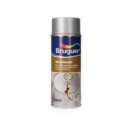 Bruguer Metalizado spray plata 0,4l 5198002 - Esmalte acrílico reparador para interior, acabado metalizado