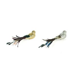Figura Navidad Moderna DKD Home Decor Dorado Plateado 5 x 7 x 26 cm (2 Unidades) Precio: 8.49999953. SKU: B142V8BL8V