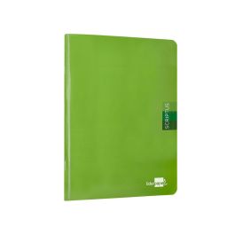 Libreta Liderpapel Scriptus A5 48 Hojas 90 gr-M2 Cuadro 4 mm Con Margen Color Verde 5 unidades