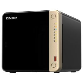 QNAP TS-464-8G Servidor NAS 4 Bahías con Intel Celeron N5095, 8GB RAM, 2x Ranuras M.2 NVMe, 2x Puertos 2.5GbE, Compatible con 4x HDD/SSD SATA