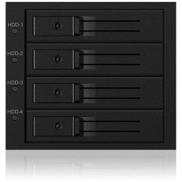 ICY BOX Backplane para 4x HDD para 3x 5.25" con cerradura y ventilador