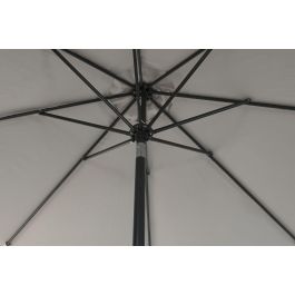 DKD Home Decor Parasol para Terraza y Jardín Gris 265 x 265 x 250 cm