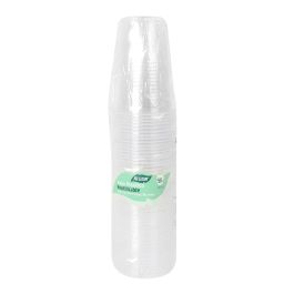 Algon Set de 50 Vasos Transparente de 220 ml (18 Unidades)