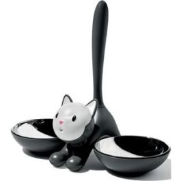 Alessi AMMI09 B Comedero para Gatos, Acero Inoxidable 18/10 y Resina Termoplástica, Negro Precio: 53.49999996. SKU: B123GP9WMN