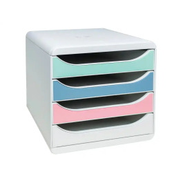 Exacompta Autentik Fichero de Sobremesa 4 Cajones Plástico Reciclado DIN A4+ Colores Surtidos Precio: 53.49999996. SKU: B13TKHXDBN
