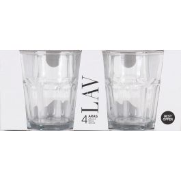 Lav Set 4 Vasos Agua 305 Cc Cristal 9x9x10 cm (12 Cajas)