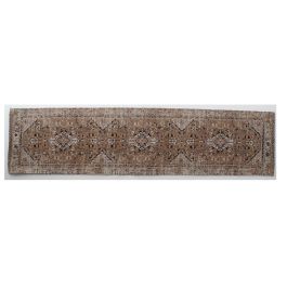DKD Home Decor Alfombra Bidjar Arabe Marron Blanco 240 x 60 cm Algodon Chenilla Polyester Precio: 23.44254. SKU: S3027295