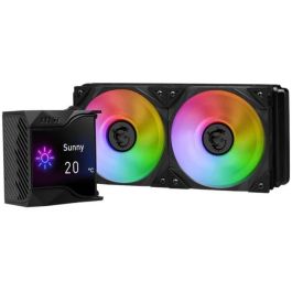 MSI MPG CORELIQUID D240 Kit de Refrigeración Líquida para Procesador, Negro, 2 Ventiladores, Compatible con LGA 1150/1151/1155/1156/1200/1700, AM4/AM5, TR4/sTRX4, 936-6A1611-003
