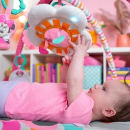 Bright Starts DIS0074451129375 Alfombra de juego Disney Baby Minnie Mouse Forever Besties con música y luces rosa para recién nacidos