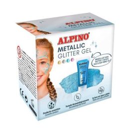 Alpino Gel con Purpurina Metallic Glitter para Rostro y Cuerpo - Caja de 6 Unidades Azul Precio: 15.79000027. SKU: S8420845
