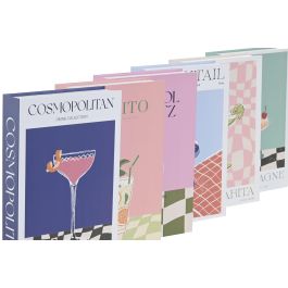 DKD Home Decor Caja Libro Decorativa de Cartón Tema Cocktails Multicolor Surtido 4.2x26.5x17 cm (Pack 6 Unidades) DKD Home Decor Caja Libro Decorativa de Cartón Tema Cocktails Multicolor Surtido 4.2x26.5x17 cm (Pack 6 Unidades)
