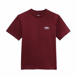 Camiseta de Manga Corta Infantil Vans Essentials Rojo Oscuro