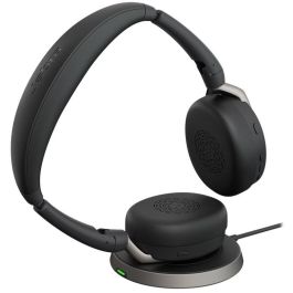 Jabra Evolve2 65 Flex UC Stereo + Link 380 Negro - Auriculares Inalámbricos/Alámbricos Diadema para Oficina/Centro de Llamadas Bluetooth 5.2 USB