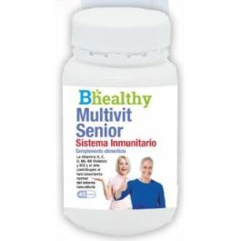 Bhealthy Multivit Senior: Complemento Alimenticio con Vitaminas, Zinc, Lactoferrina, Vitaminas A, B6, B12, C, D3 y Ácido Fólico. Envase de 45 Cápsulas. Precio: 11.6900003. SKU: B1B498BW9A