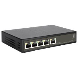 Level one GES-2105P Switch Smart Lite Gigabit PoE de 5 Puertos, 4 Salidas PoE, 60W PoE Total