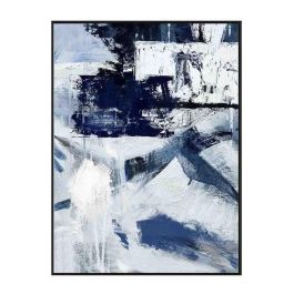 DKD Home Decor Cuadro Abstracto Estilo Loft de Lienzo y PS Azul Blanco 60x45 cm - Pack de 2 Unidades Hecho a Mano Precio: 24.44442. SKU: B1GGC8GX2B